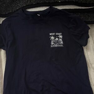 West Coast California Navy Blue T-Shirt